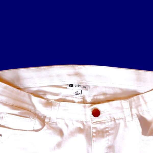 Rockmans White Stretch Denim Jeans Size 14 4