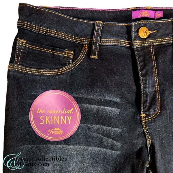 Royalty Essential Skinny Petite Denim Jeans Dark Rinse 12P 5