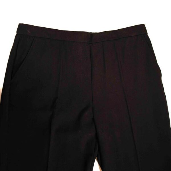 SagHarbor Black Elastic Band Waistband Pants Petite 14P Short 3