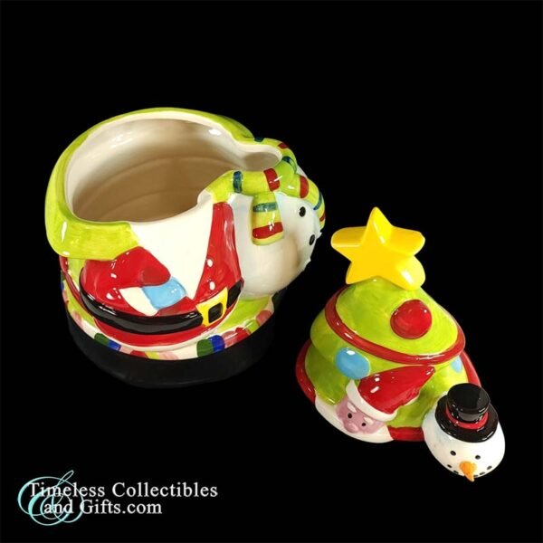 Santa Frosty Snowman Cookie Jar 5 copy