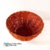 Small Red Brown Rattan Woven Basket 2