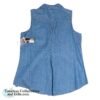 Style Co Petite Chambray Sleeveless Blue Denim Studded Top 11