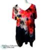 Time and True Multicolor Floral with Rhinestones Top Large 1