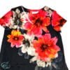 Time and True Multicolor Floral with Rhinestones Top Large 11