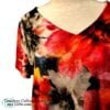 Time and True Multicolor Floral with Rhinestones Top Large 3
