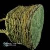 Vintage Dark Green Coil Rattan Wicker Basket 5