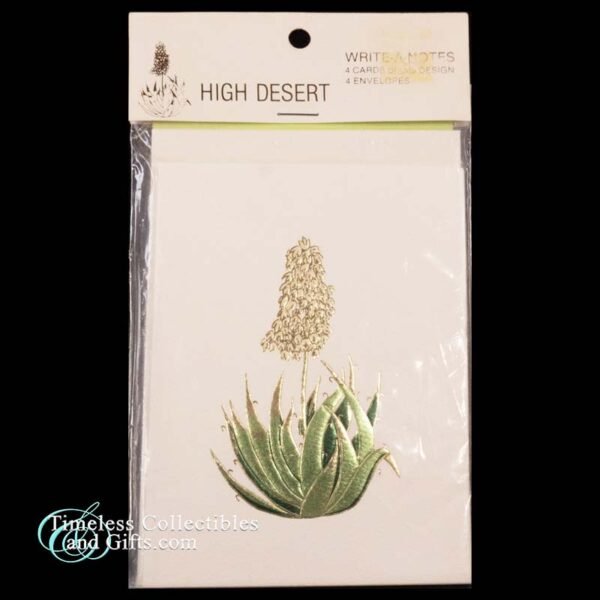 Vintage High Desert Note Card Stationary Adams Needle Yucca 2