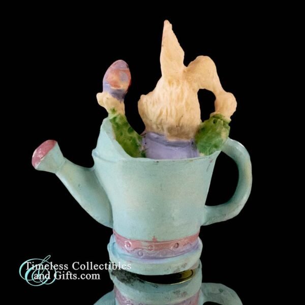 Vintage Norcross Easter Bunny in Watering Can 4