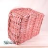 Whitewash Rose Handle Custom Basket 6