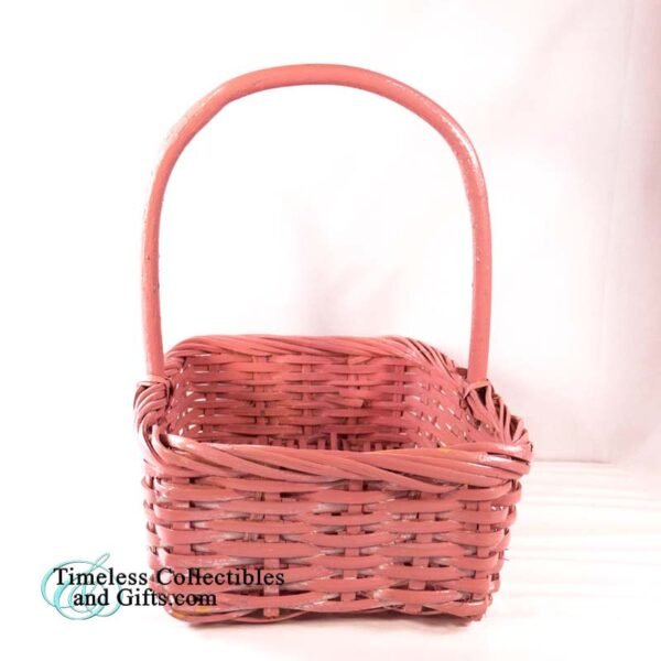 Whitewash Rose Handle Custom Basket 8