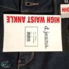 d.jeans Super Dark Rinse Denim Jeans High Waist Ankle 12 10