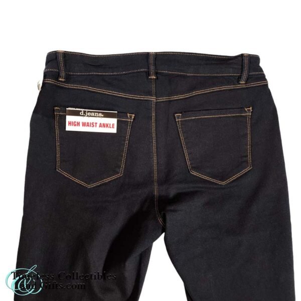 d.jeans Super Dark Rinse Denim Jeans High Waist Ankle 12 2