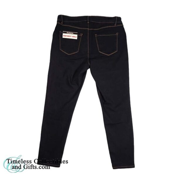 d.jeans Super Dark Rinse Denim Jeans High Waist Ankle 12 3