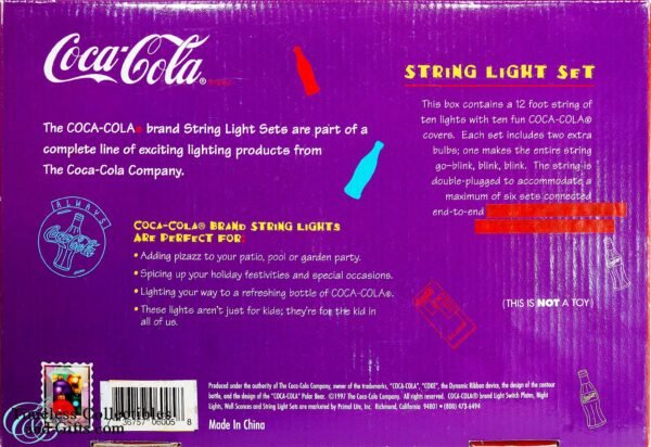 oca Cola String Lights Polar Bears Bottles 10