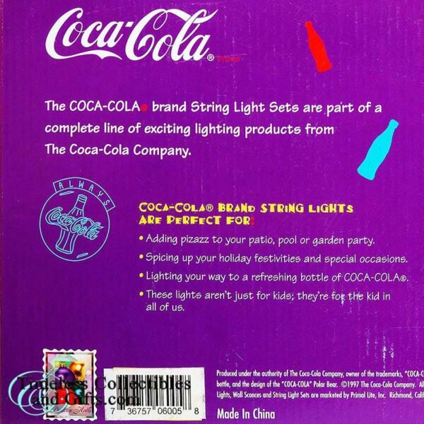 oca Cola String Lights Polar Bears Bottles 9
