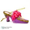 1621 Pacific Rim High Heel Pink Lavender Gold Shoe Ornament 6