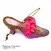 1621 Pacific Rim High Heel Pink Lavender Gold Shoe Ornament 8