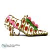 1623 Pacific Rim High Heel Pink White Green Shoe Ornament 3
