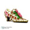1623 Pacific Rim High Heel Pink White Green Shoe Ornament 4