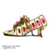 1623 Pacific Rim High Heel Pink White Green Shoe Ornament 7