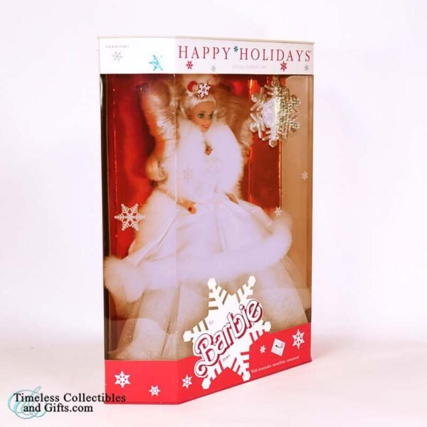 1989 Happy Holidays Barbie Doll 4