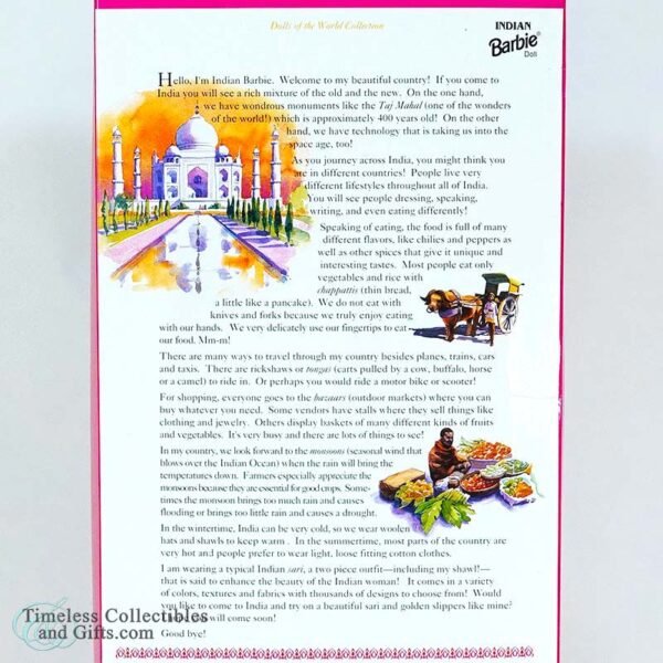 Indian Barbie Doll Collector Edition Dolls of the World 6