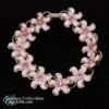 Mid century 1950s Pink Flower Bracelet 1 1