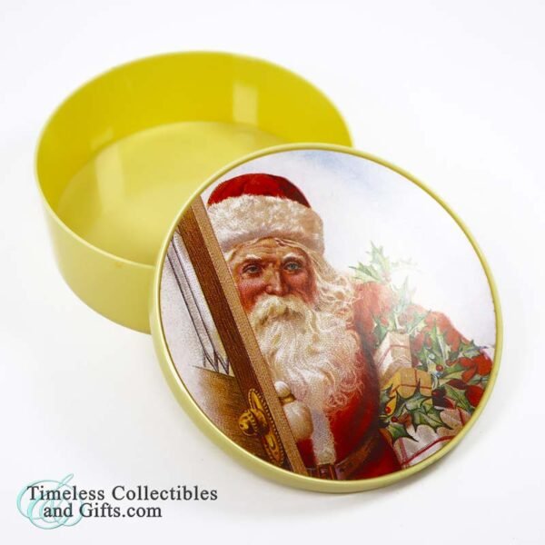 Round Santa Claus Trinket Box 4