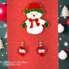 Snowman Pin and Earrings 1 copy