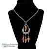 Tear Drop Necklace and Matching Earrings Glass Beads 1 copy 1