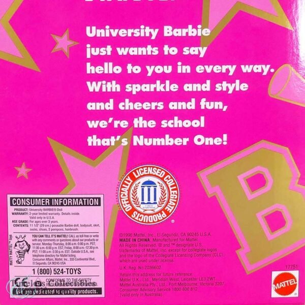 UofA Cheerleader Barbie Doll Special Edition 6