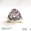 9 Stone Lilac Marquiste Ring Sz 7 4