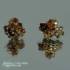 Antique Gold Crystal Rhinestone Clip On Earrings 6