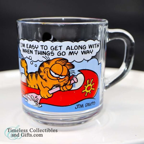 1661 Vintage 1978 Garfield Odie McDonalds Glass Mug 2 copy