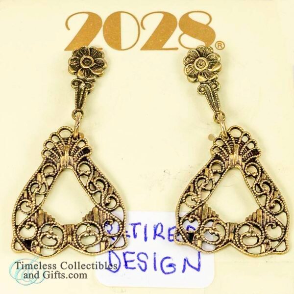 2028 Margarita Filigree Floral Earrings 4