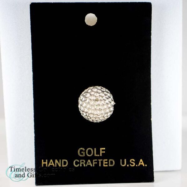 Raised Golf Ball Lapel Pin Tie Tack Gold Silver 4 1
