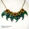 Vintage 1970s Handcrafted Leather Necklace 2