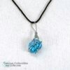 Silver Wire Wrapped Turquoise Stone Necklace 4